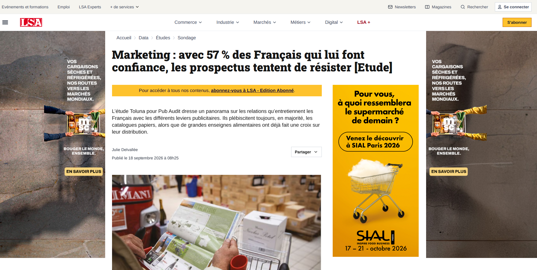 Marketing : avec 57 % des Français qui lui font confiance, les prospectus tentent de résister [Etude]