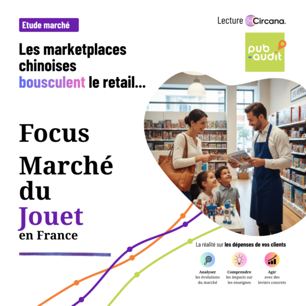 Encart sur le Marché du Jouet - chiffres Circana analyse Pub-audit