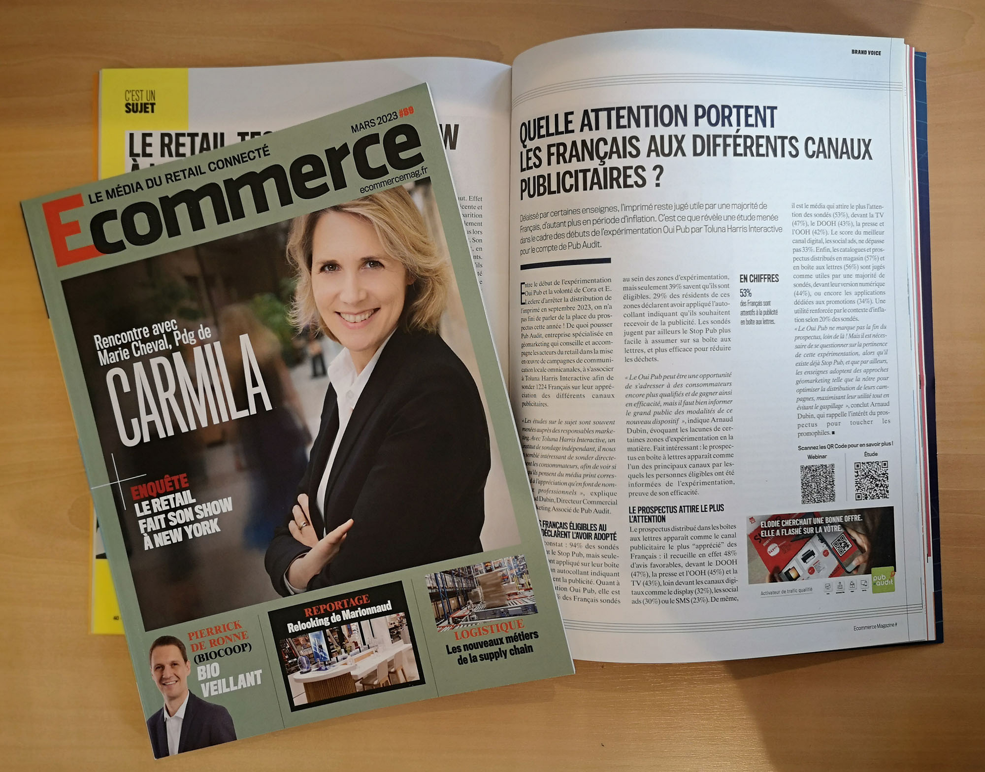 Étude sur les canaux publicitaires dans le magazine Ecommerce